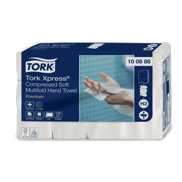 Tork Xpress® stlačené jemné papírové ručníky Multifold