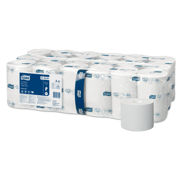 Tork Mid-Size bezdutinkový toaletní papír Universal 1vrstvý (T7)