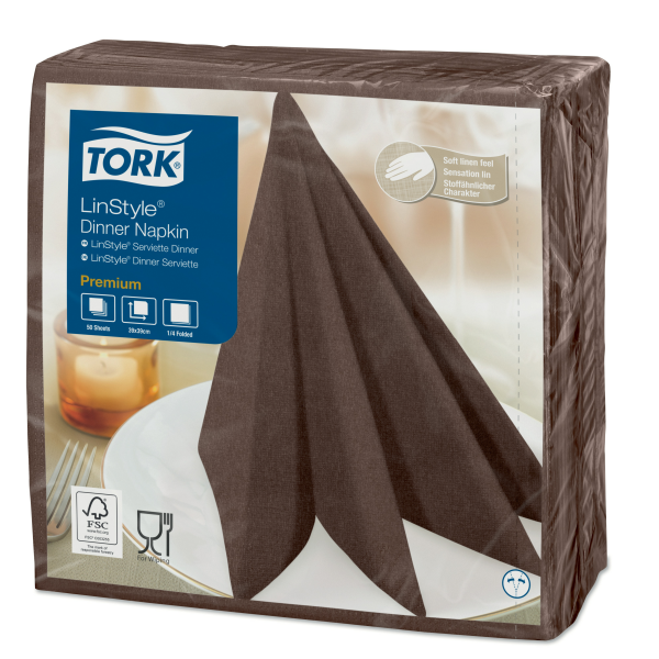 Tork Linstyle® kakaový ubrousek – večeře