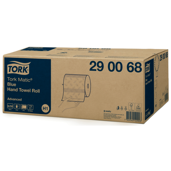 Tork Matic® modré papírové ručníky v roli Advanced (H1)