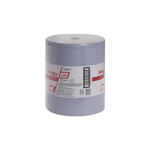 WypAll® L20 průmyslové utěrky v roli, 2vrstvé - modré - 75-7017