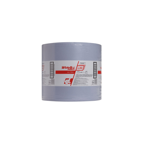 WypAll® L30 Ultra průmyslové utěrky v roli, 3vrstvé, modré - 75-7018