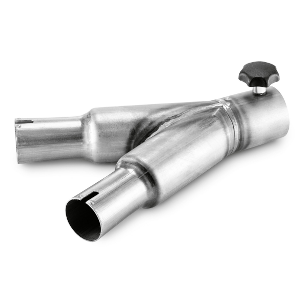 Rozbočka ve tvaru Y z nerezové oceli, z DN70 na DN40