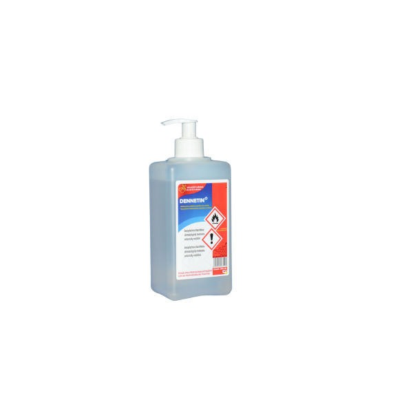 DENNETIN 500 ml tekutá,  plně virucidní dezinfekce rukou a pokožky