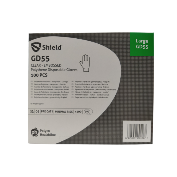 Rukavice polyetylen vel. L  / krabička 100 ks