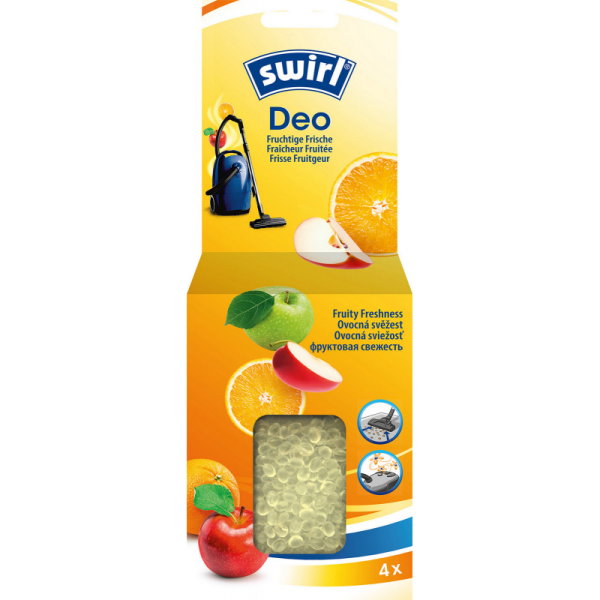 Vůně do vysavače Swirl Deo perly 4x10g  Ovocná svěžest