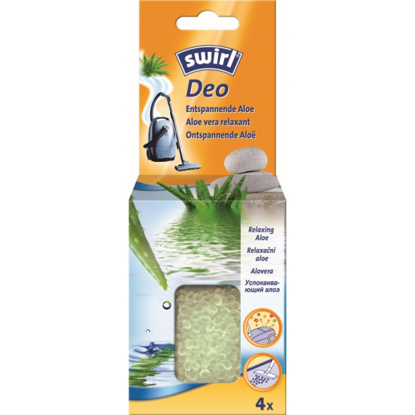 Vůně do vysavače Swirl Deo perly 4x10g  Relaxační aloe