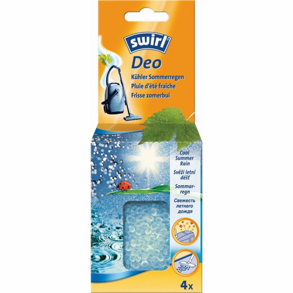 Vůně do vysavače Swirl Deo perly 4x10g  Svěží letní déšť