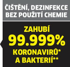 * Testy ukázaly, že při bodovém čištění po dobu 30 sekund při max. výkonu páry a přímým kontaktem s čisticím povrchem lze s parním čističem Kärcher odstranit 99,999 % obalených virů, jako je koronavirus nebo chřipka (s výjimkou viru hepatitidy B) na běžný